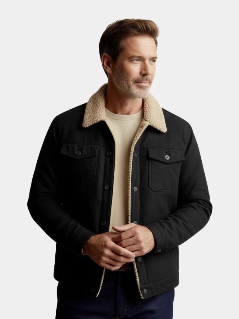 Vintage Fleece Bomber Jacket - Casa  Laro CASA LARO