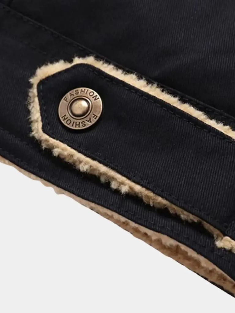 Vintage Fleece Bomber Jacket - Casa  Laro CASA LARO