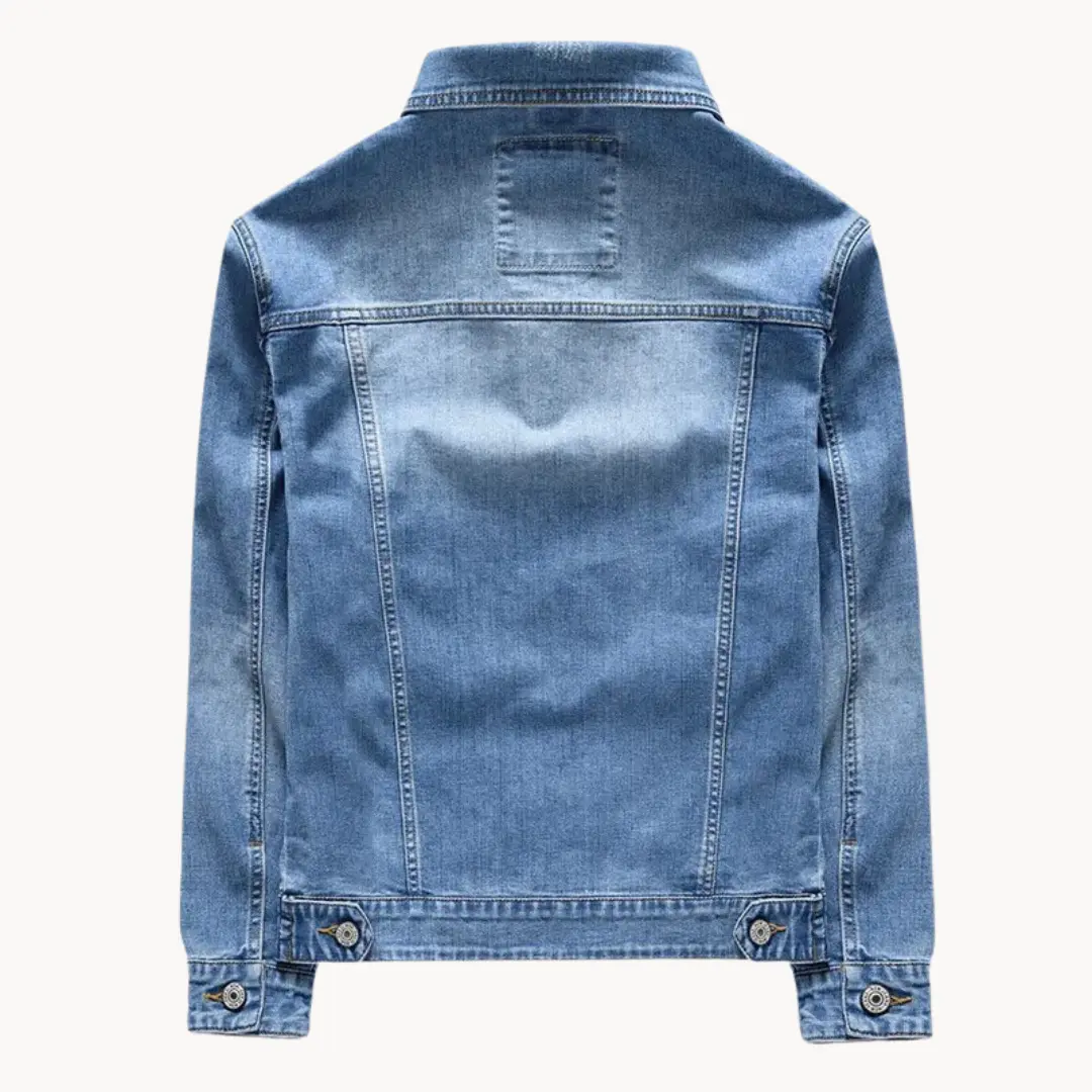 Vintage Washed Blue Denim - Jacket CASA LARO