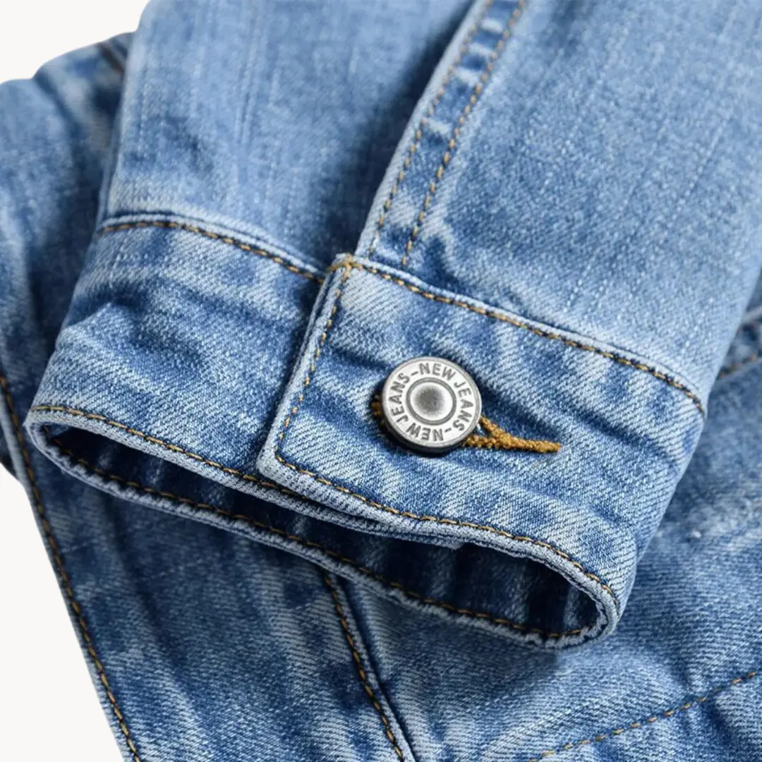 Vintage Washed Blue Denim - Jacket CASA LARO