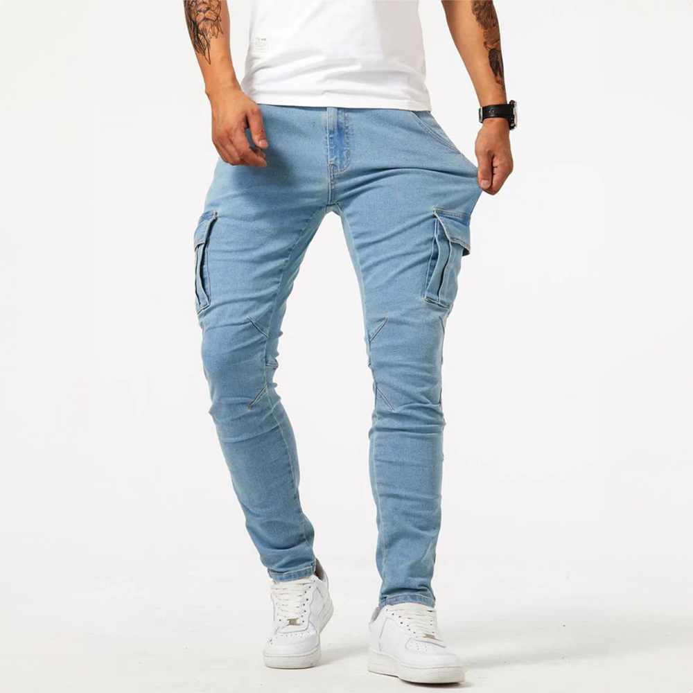 Washed Denim Cargo - Jeans CASA LARO MEN