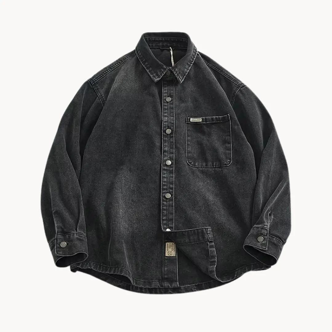 Washed Indigo Denim Western - Shirt CASA LARO
