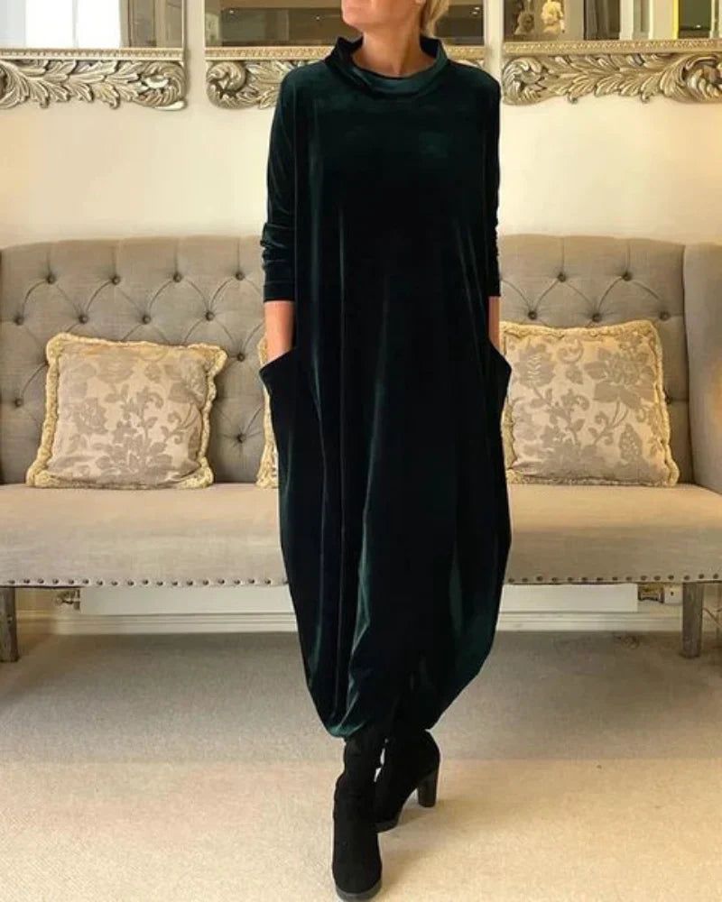 Eliza™ | Relaxed Velvet Dress