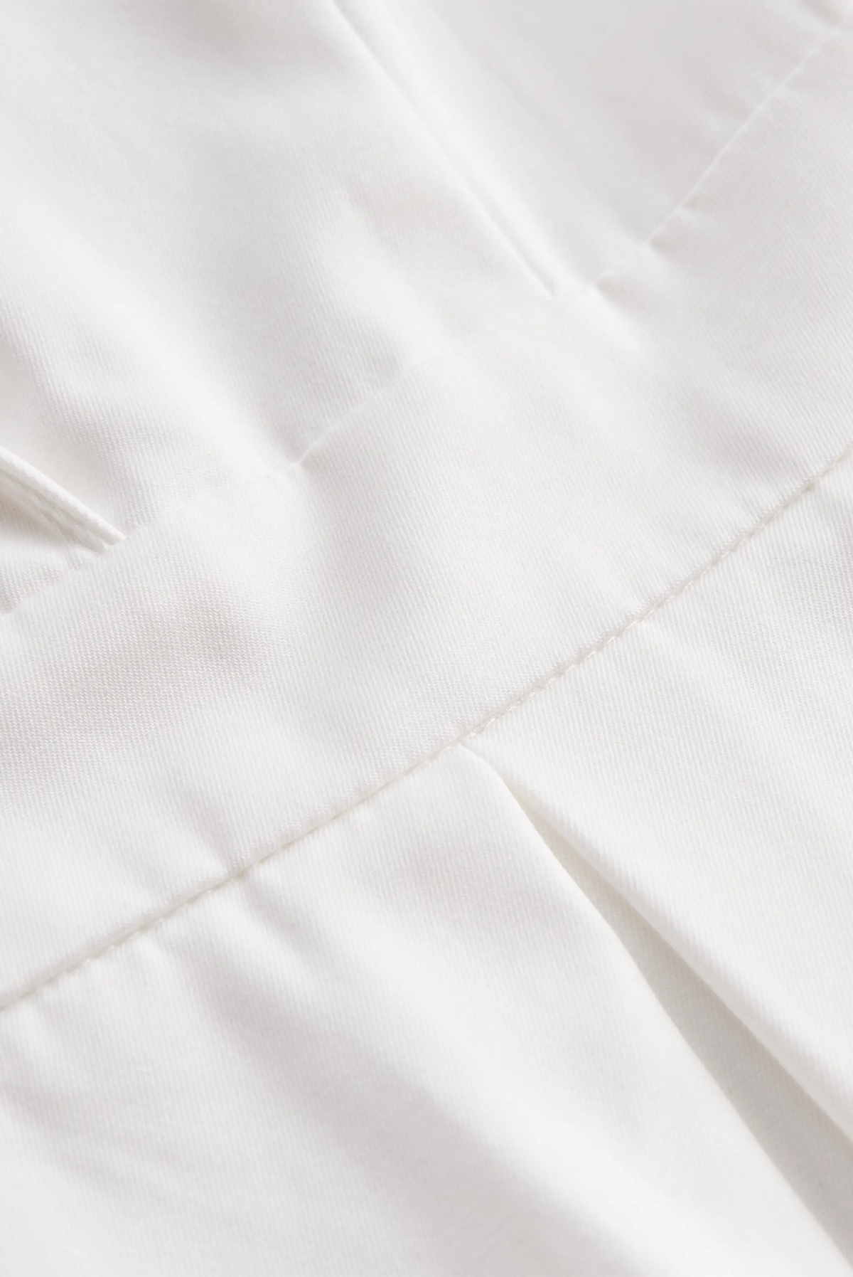 White Pleated Button-Front Shirt Dress - Mini Dress CASA LARO