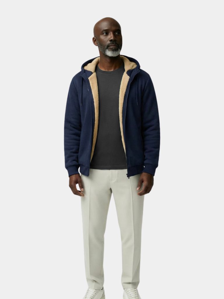 Winter Core Sherpa Hoodie Jacket - Casa  Laro CASA LARO