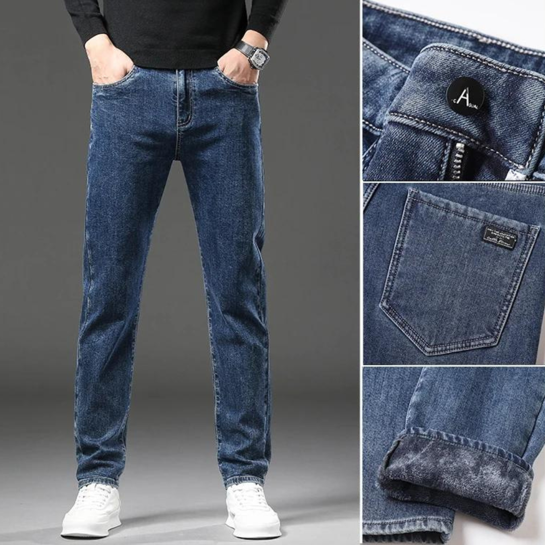 Winter Fleece-Lined Straight - Jeans CASA LARO MEN