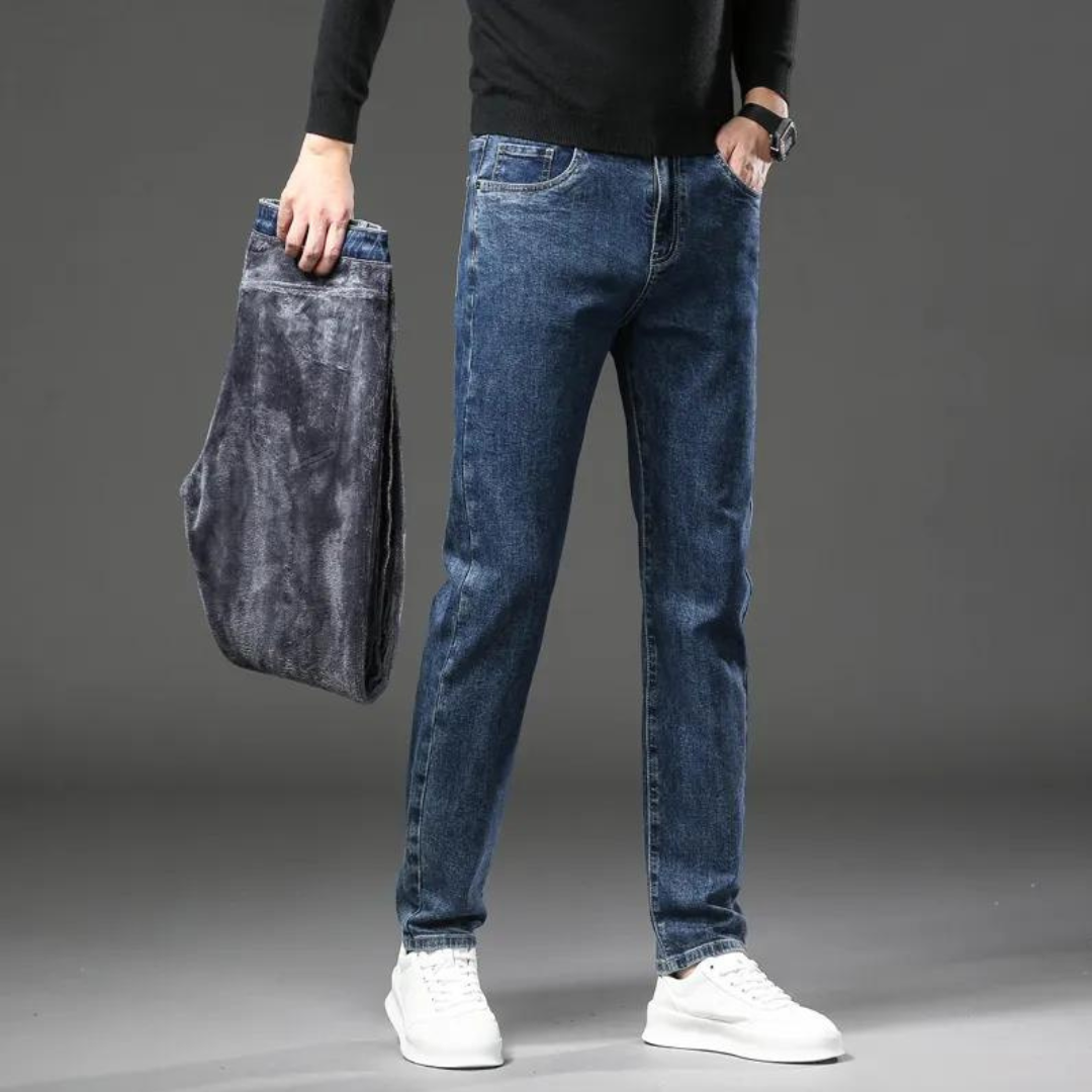 Winter Fleece-Lined Straight - Jeans CASA LARO MEN
