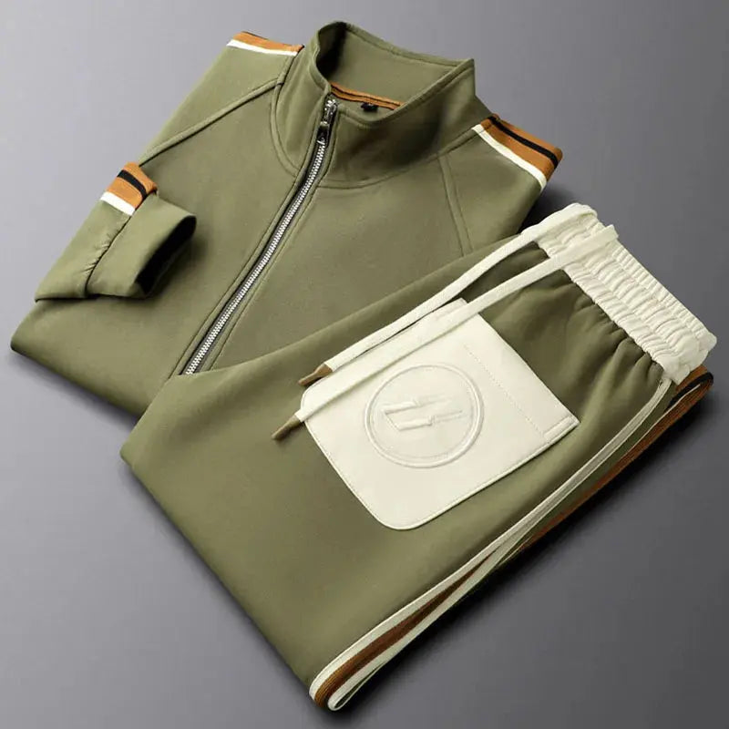 Zenith Premium Slim-Fit Zip Jacket & Joggers - Tracksuit Set CASA LARO