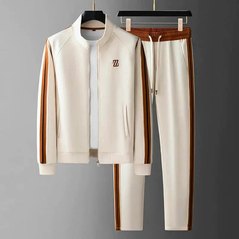 Zenith Premium Slim-Fit Zip Jacket & Joggers - Tracksuit Set CASA LARO