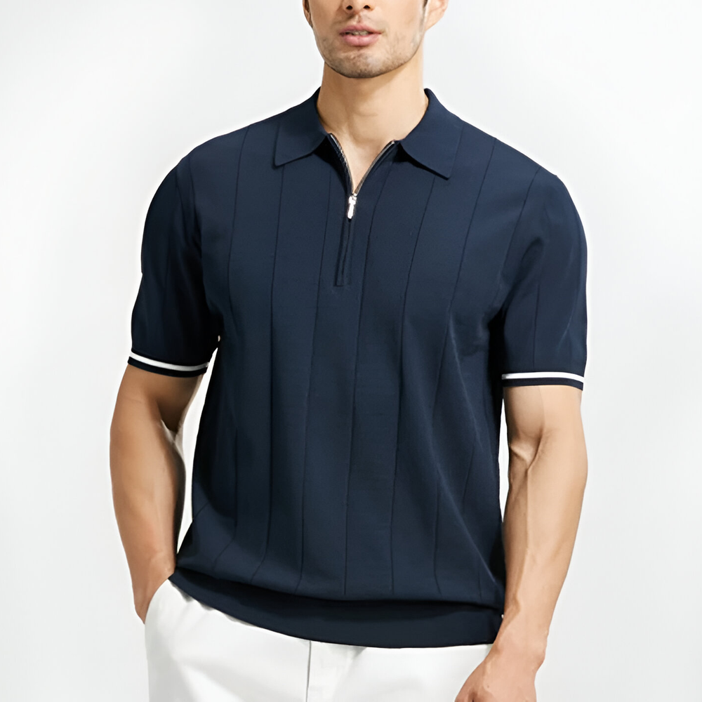 Zip Collar - Polo CASA LARO MEN