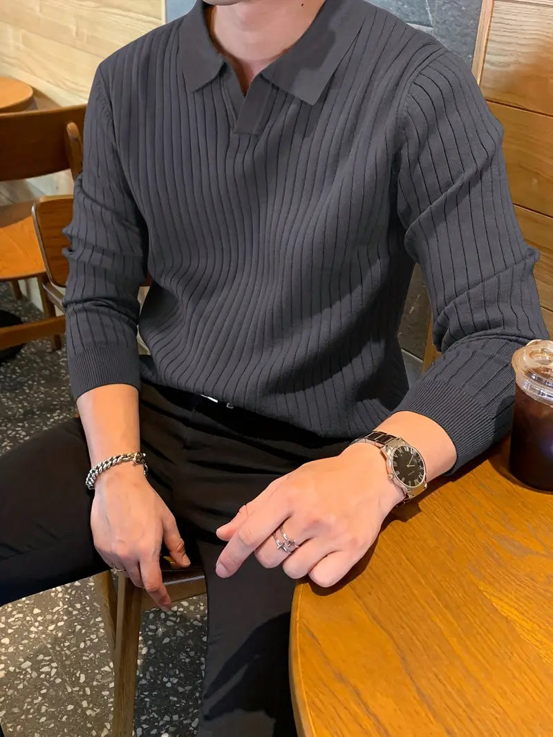 Vienna Ribbed Knit - Polo