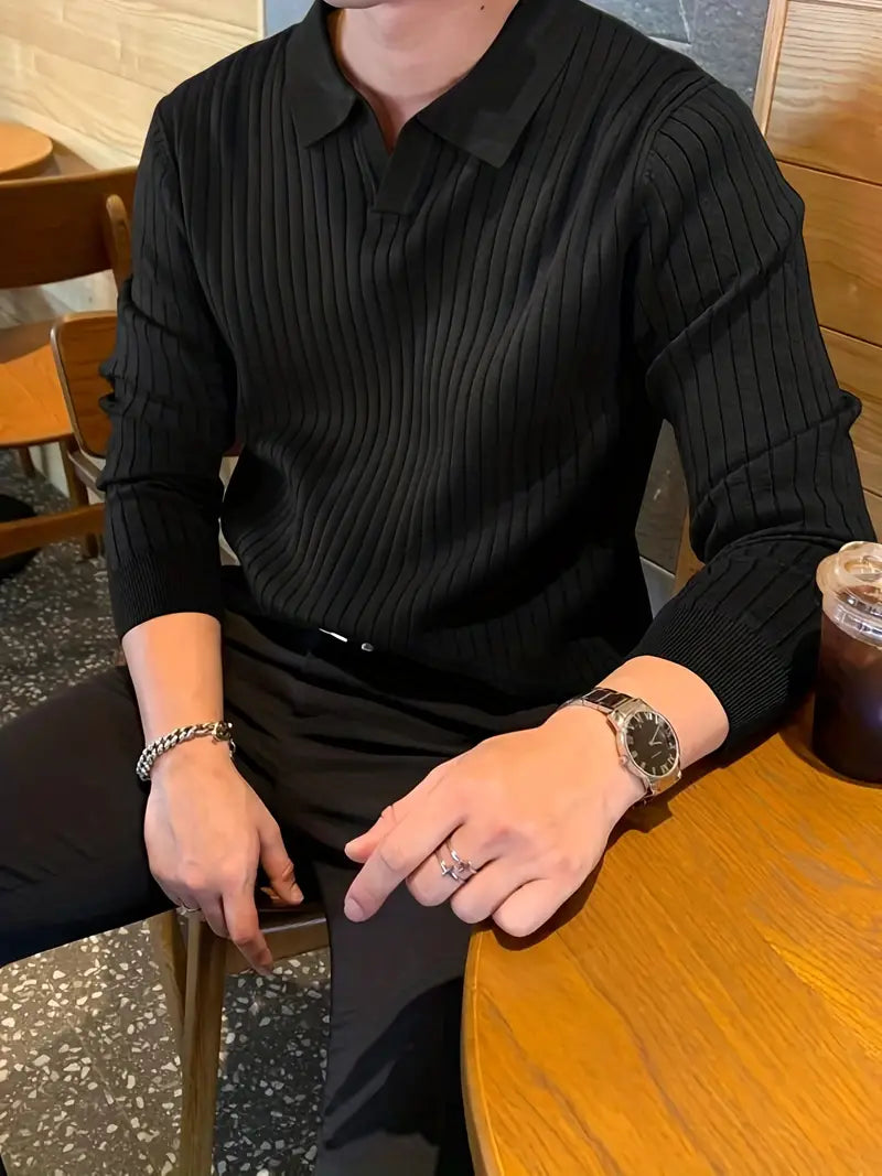 Vienna Ribbed Knit - Polo