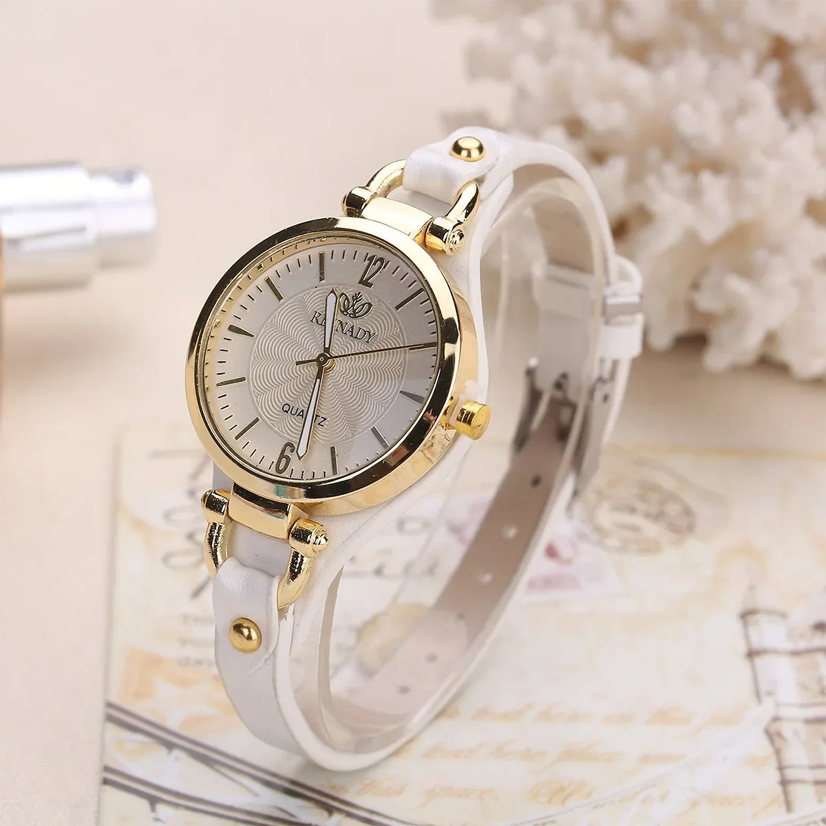 Minimalist Gold Mesh Bracelet - Watch