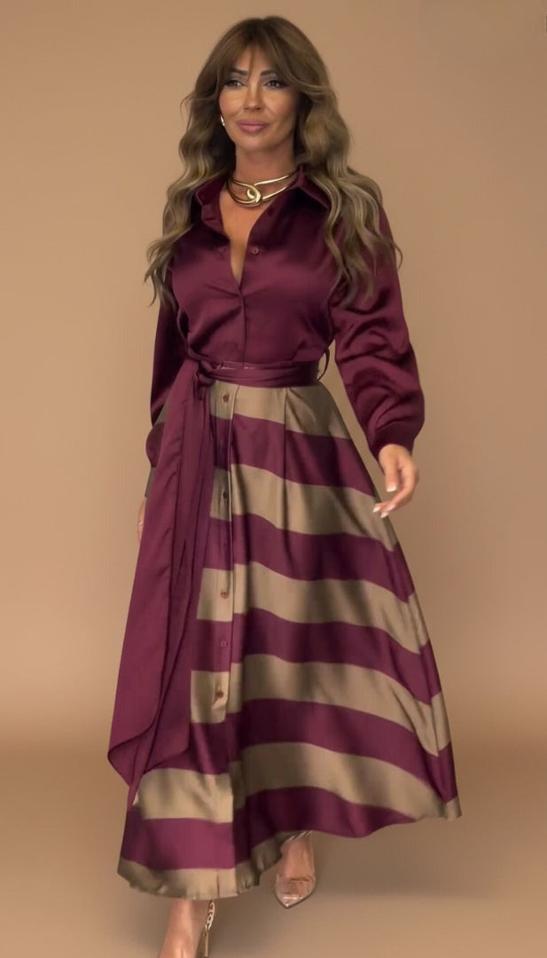 Mila™ | Striped Maxi Dress