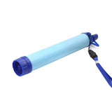 Aquor portable water filter straw angled on white