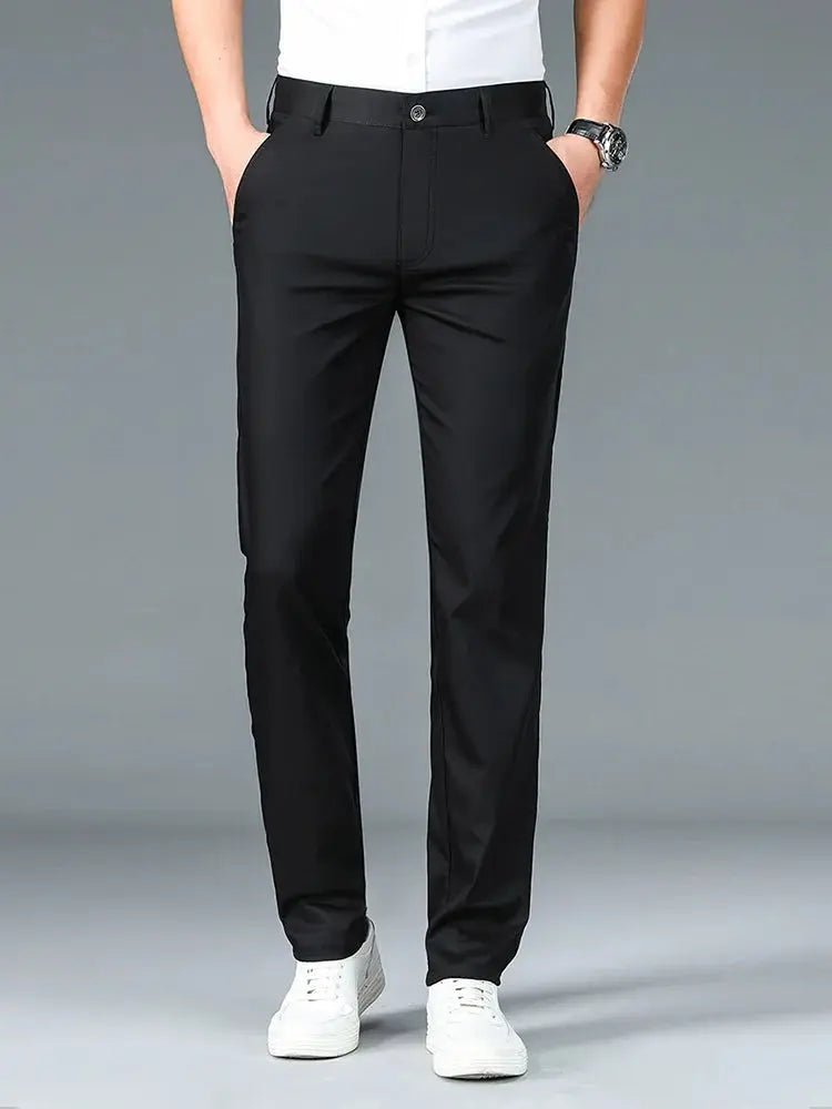 Bamboo Fiber Minimalist Straight Trousers - Casa  Laro CASA LARO