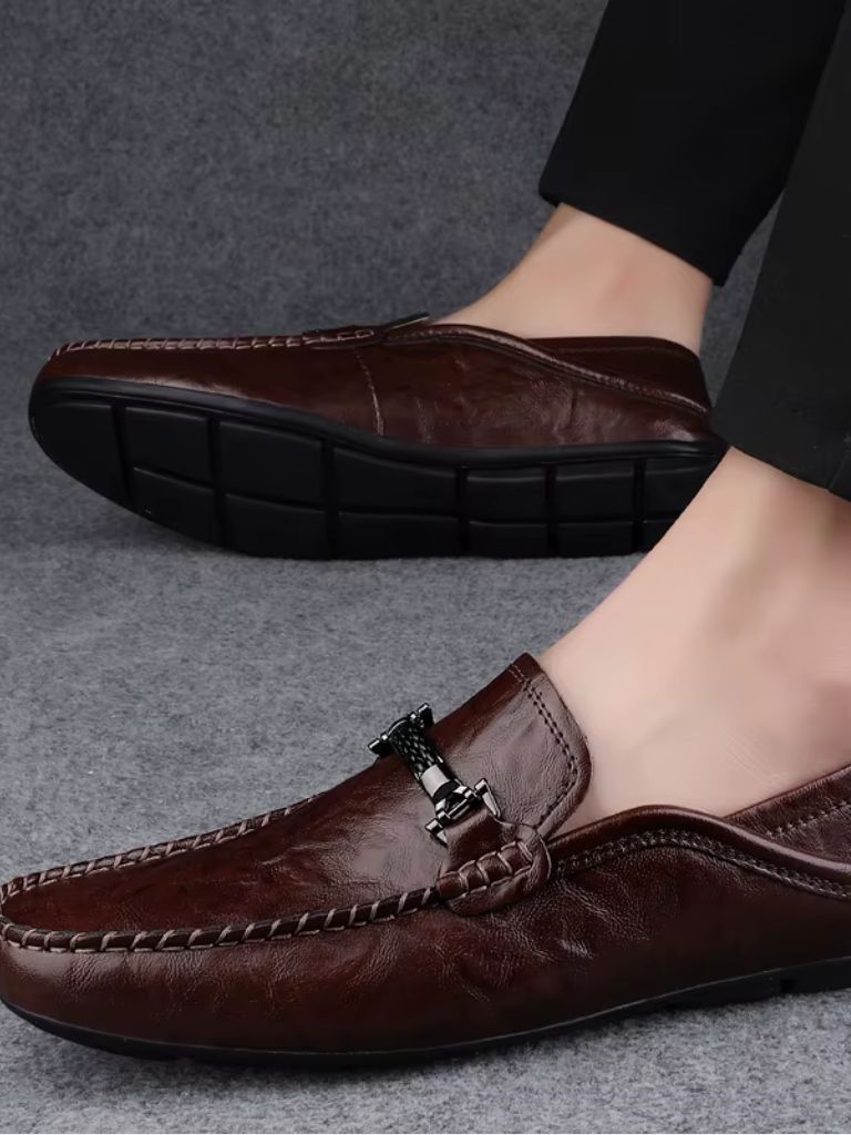 Belgravia Leather Loafers - Casa  Laro CASA LARO