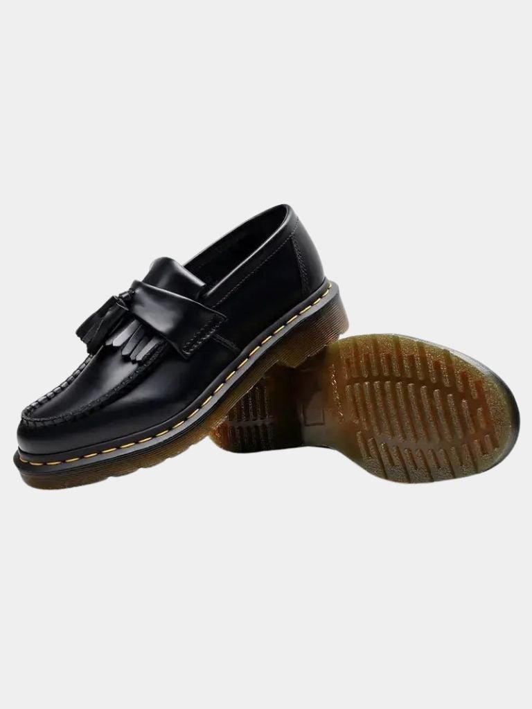Black Leather Loafers - Casa  Laro CASA LARO