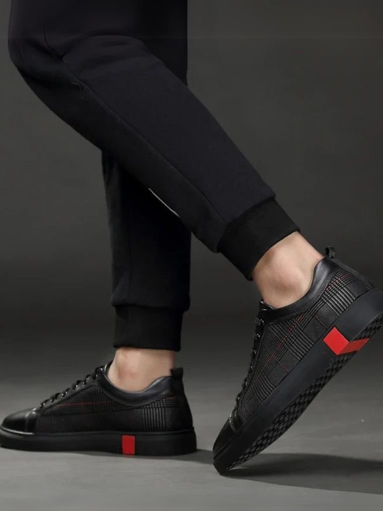 Blackgrid Leather Loafers – Casa  Laro CASA LARO