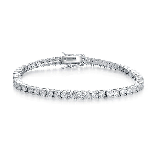 1 pcs Classic Foldover Clasp Tennis Bracelet Shineofidamond