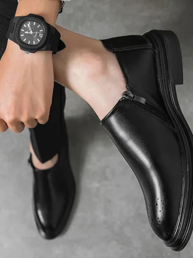 Brun Prestige Leather Loafers - Casa  Laro CASA LARO