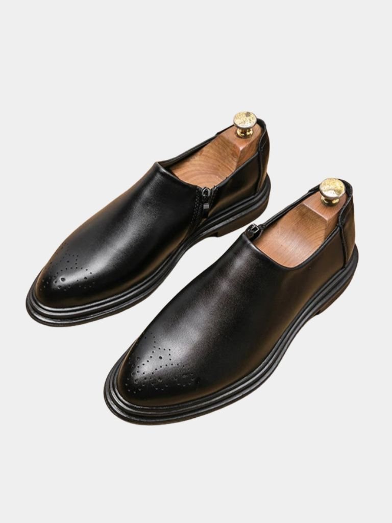 Brun Prestige Leather Loafers - Casa  Laro CASA LARO