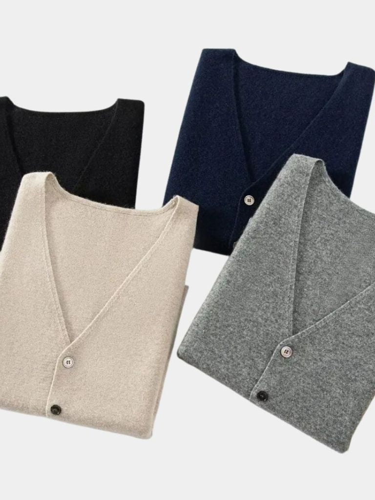 Cashmere Cardigan Vest  - Casa  Laro CASA LARO