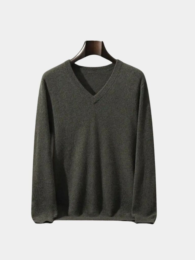 Cashmere V Neck Knitwear Sweater - Casa  Laro CASA LARO