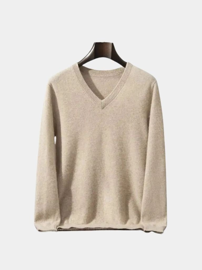 Cashmere V Neck Knitwear Sweater - Casa  Laro CASA LARO