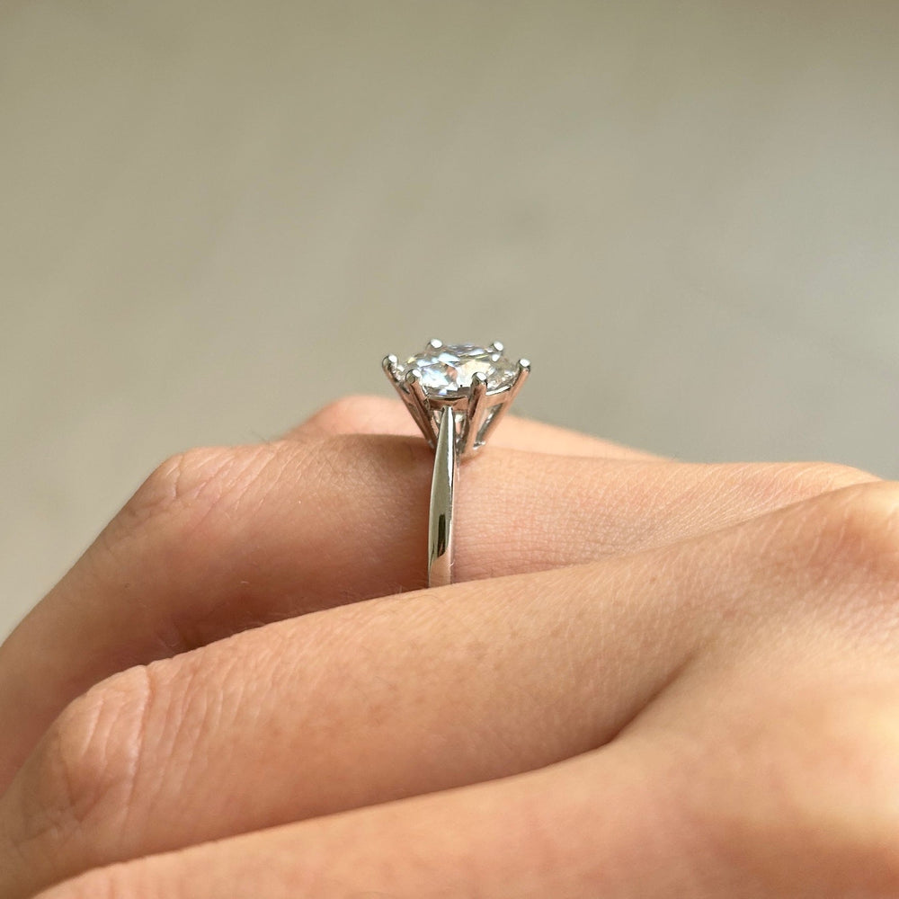 Classic Round Cut Enhancer Wedding Bridal Set In Sterling Silver shine
