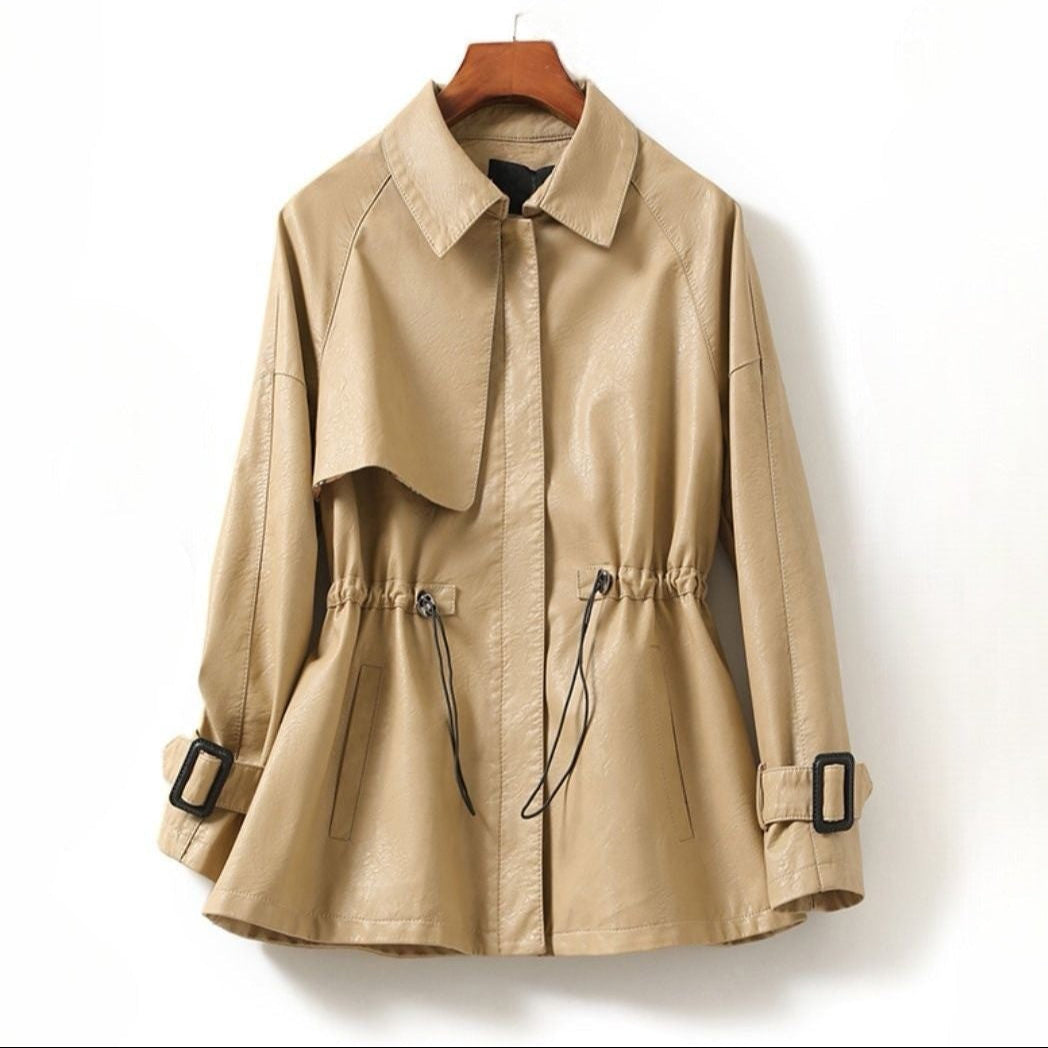 Geneva Cinched Leather - Jacket