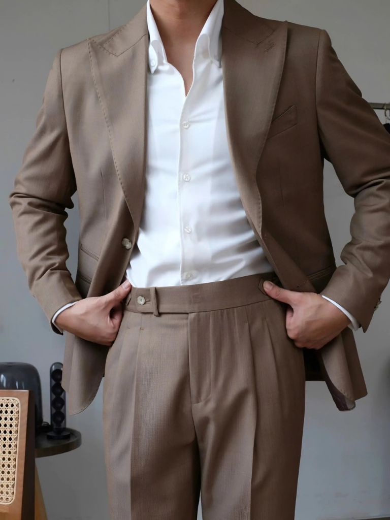 Classic Genova Sidetab Trousers - Casa  Laro CASA LARO