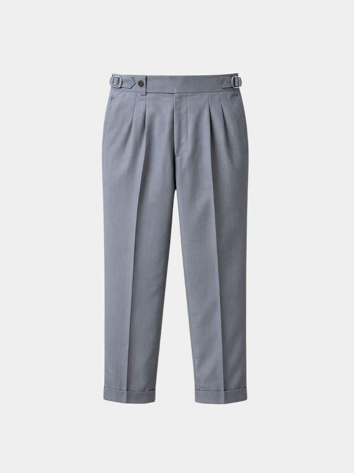 Classic Genova Sidetab Trousers - Casa  Laro CASA LARO