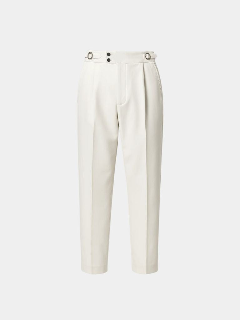 Classic Italy Sidetab Elastic Trousers - Casa  Laro CASA LARO