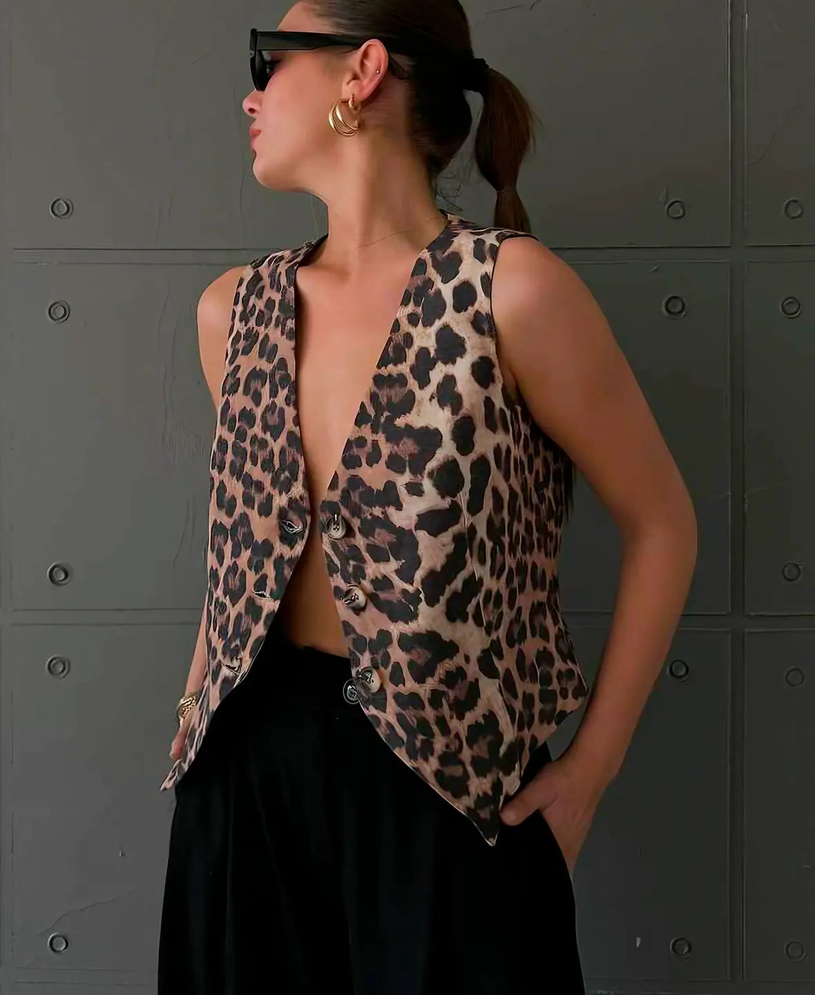 Leopard Print - Vest
