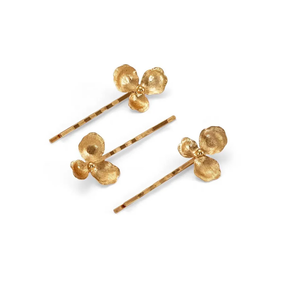 Floral Hair Clip Set ¨C 4-Piece Elegant Blooming Barrettes hot