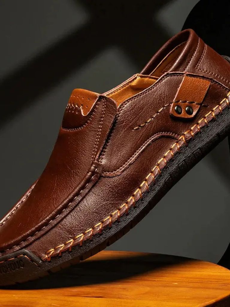 Comfortable Leather Moccasins Shoes - Casa  Laro CASA LARO