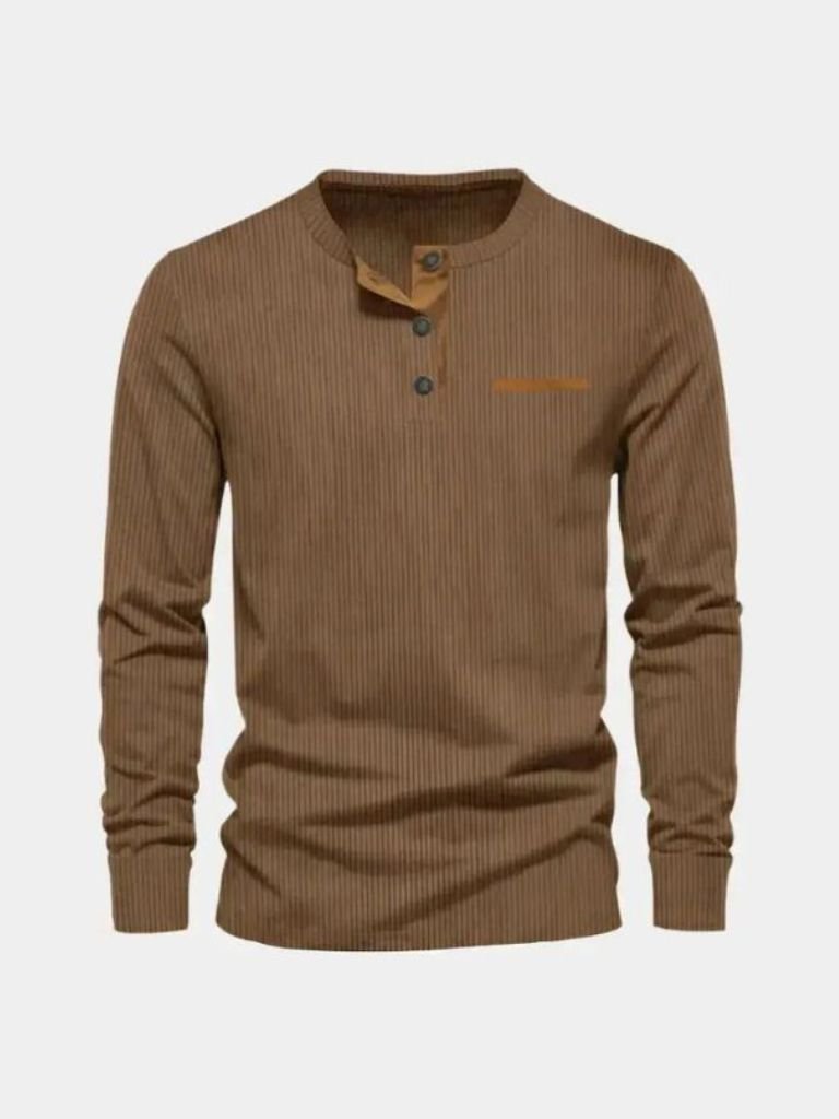 Corduroy Long Sleeve T-Shirt - Casa  Laro CASA LARO