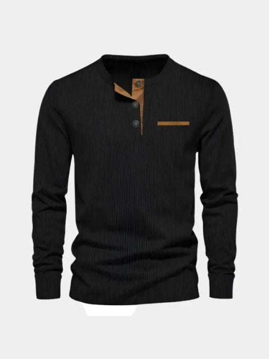 Corduroy Long Sleeve T-Shirt - Casa  Laro CASA LARO