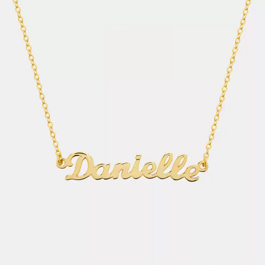 Custom Sterling Silver Name Necklace – Personalized Gift with Box Chain in Silver, Gold or Rose Gold hot