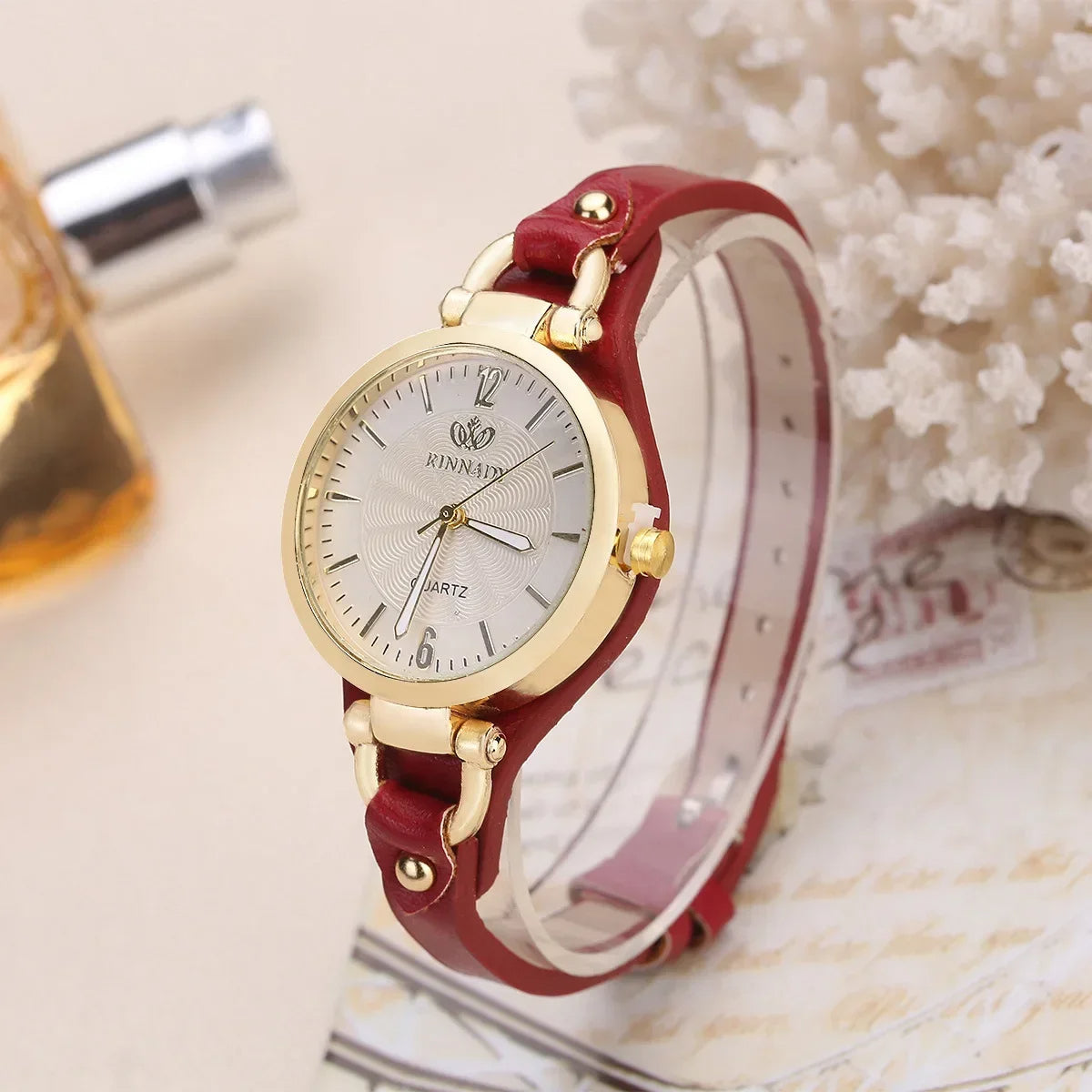 Minimalist Gold Mesh Bracelet - Watch