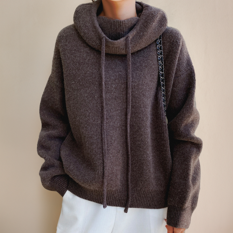 Aria Merino Wool Turtleneck - Sweater