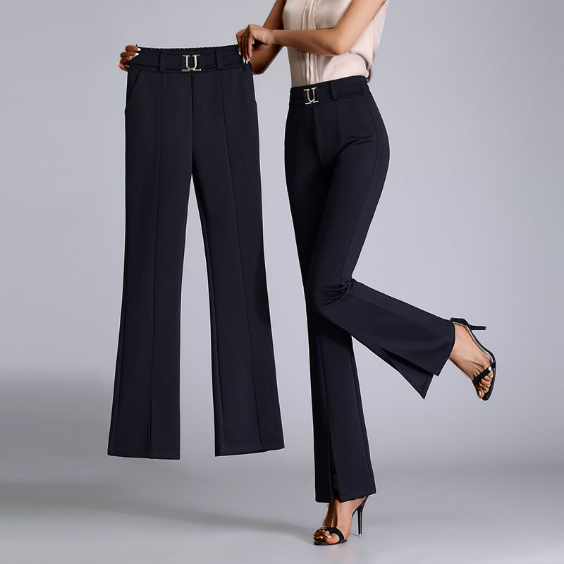 Flared Wide-Leg - Trousers