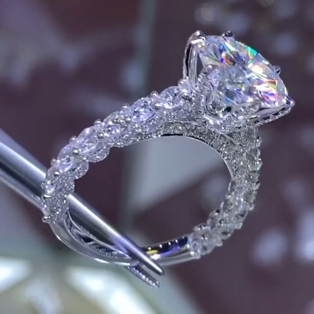 3.0 Ct Round Cut Engagement Ring In Sterling Silver Shineofdiamond