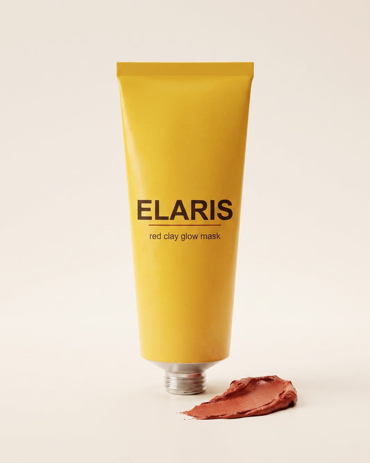Elaris red clay glow mask hero