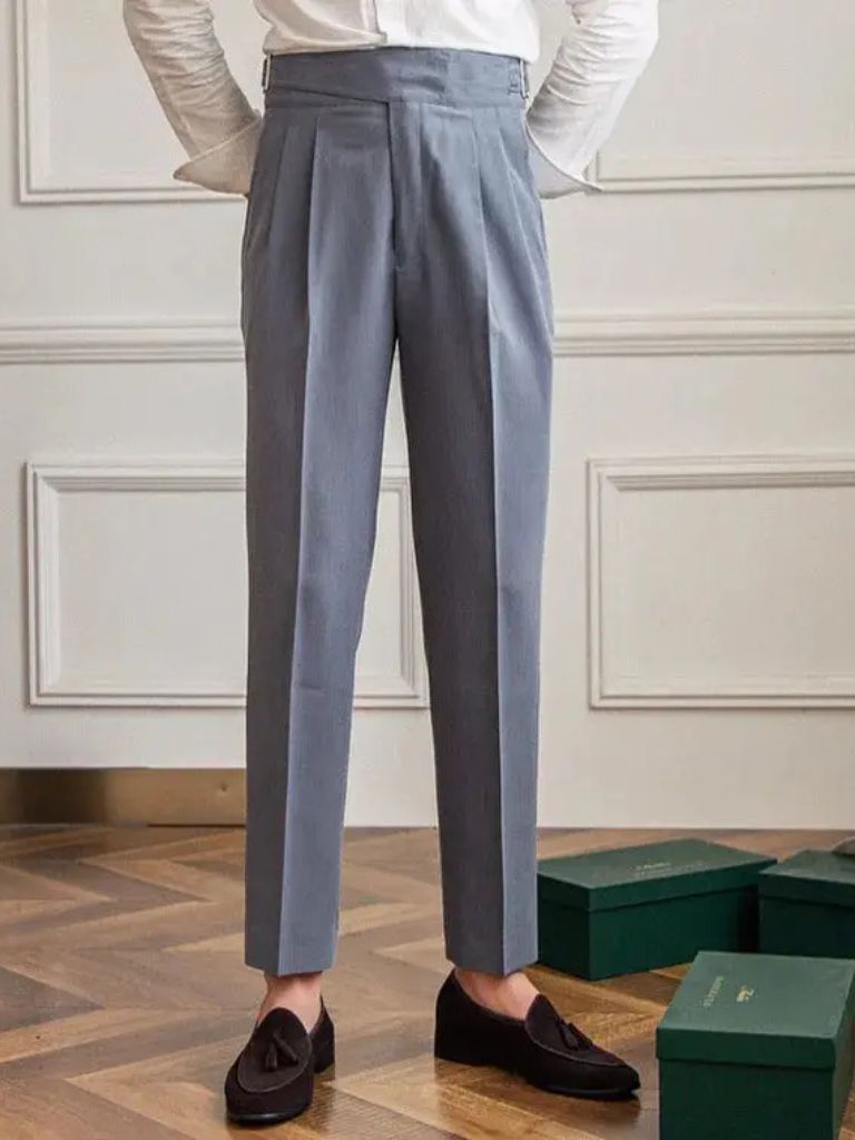 Elegant Gurkha Trousers - Casa  Laro CASA LARO
