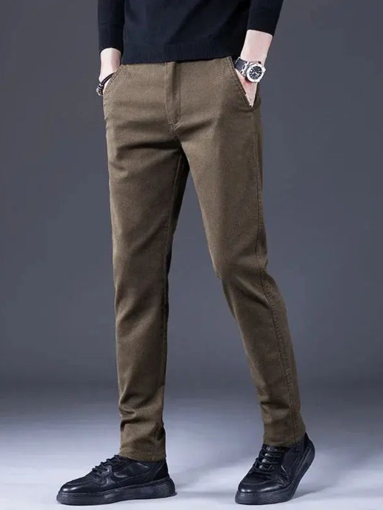 Essential Stretchy Straight Trousers - Casa  Laro CASA LARO