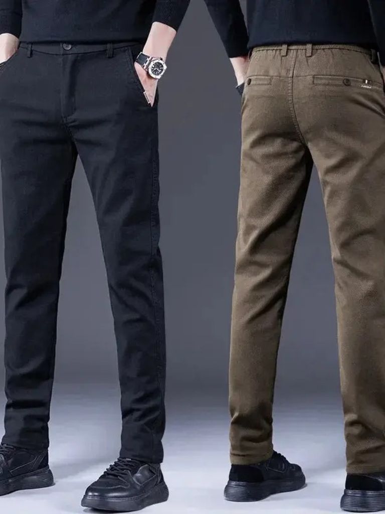 Essential Stretchy Straight Trousers - Casa  Laro CASA LARO