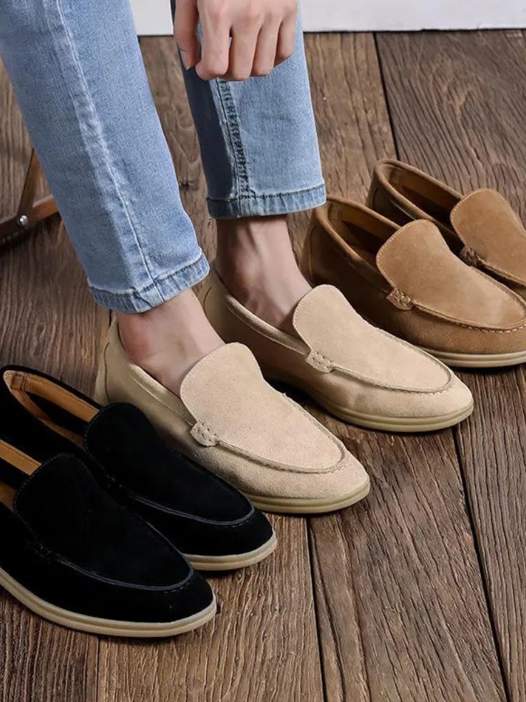 Essential Suede Loafers - Casa  Laro CASA LARO