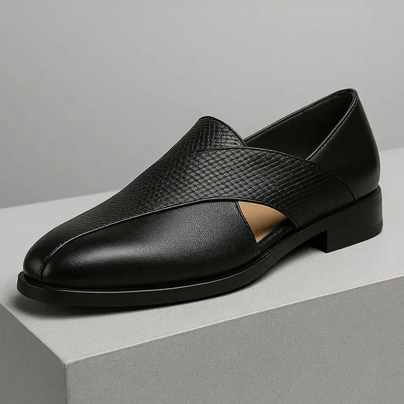 Genuine Leather Slip-On - Loafers